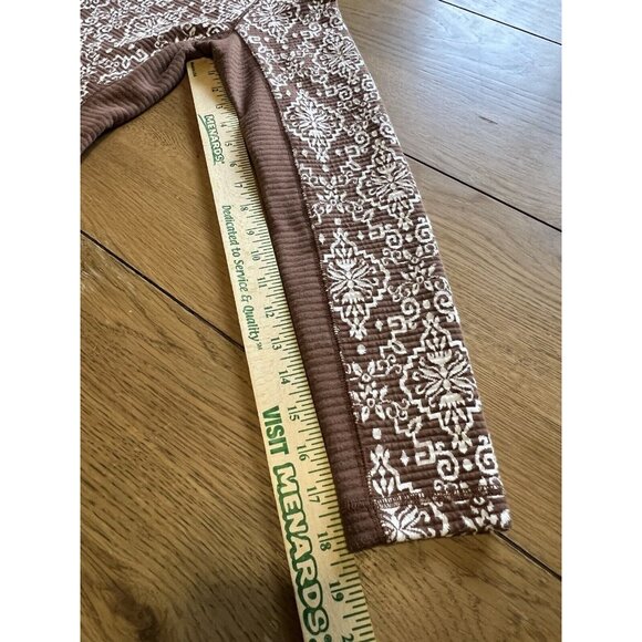 Sahalie Anthropologie Jacquard‎ Sheath Dress Sz M Brown/White Stretch Modern - Picture 9 of 12